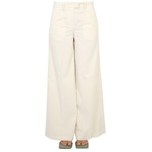 BALLANTYNE Corduroy Wide-Leg Pants Women Beige